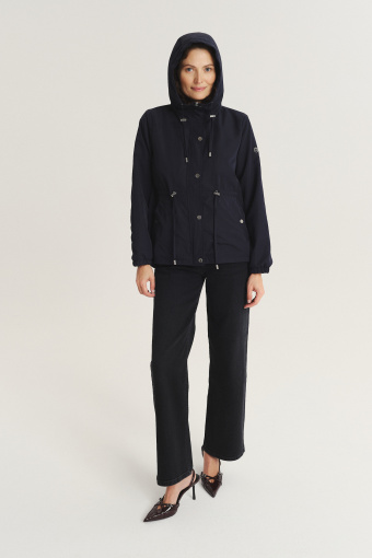 Krótka parka w granatowym kolorze