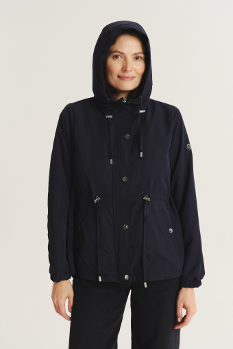 Krótka parka w granatowym kolorze