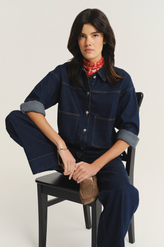 Kurtka jeansowa ciemny granat