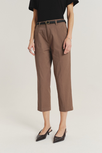 Brązowe spodnie 7/8