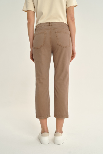 Bawełniane brązowe spodnie