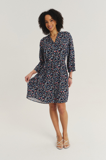 Wiskozowa sukienka z nadrukiem typu łączka