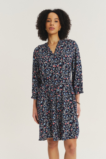 Wiskozowa sukienka z nadrukiem typu łączka