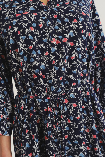 Wiskozowa sukienka z nadrukiem typu łączka