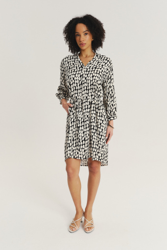 Printowana sukienka z wiskozy