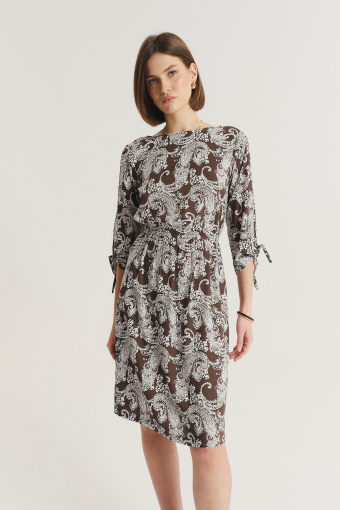 Wiskozowa sukienka z nadrukiem paisley