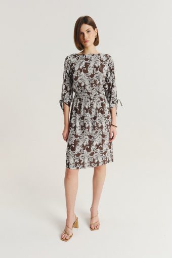 Wiskozowa sukienka z nadrukiem paisley