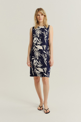 Wiskozowa sukienka z kwiatowym printem