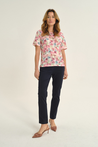 Kobiecy sweter z krótkim rękawem