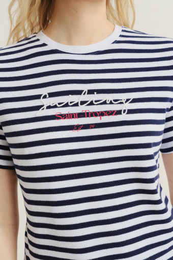 Casualowy top w paski