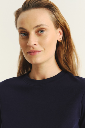 Bawełniany t-shirt w granatowym kolorze