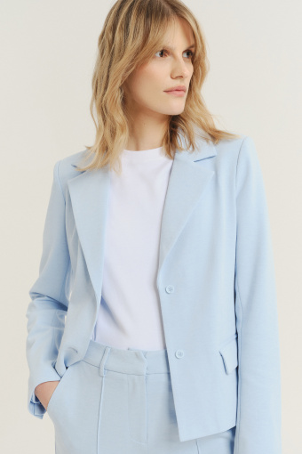 Klasyczny żakiet w kolorze baby blue
