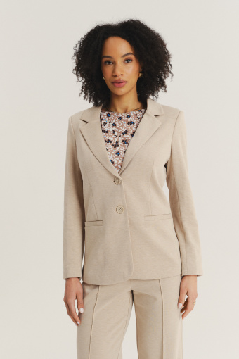 Klasyczna marynarka w beżowym kolorze