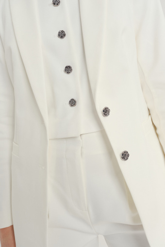 Klasyczny biały żakiet