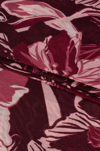 Efektowna apaszka z printem flowers