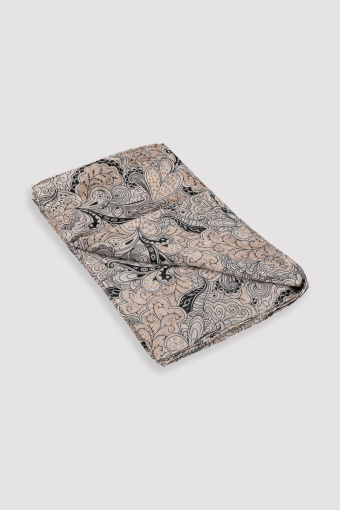 Jasnobeżowa apaszka z nadrukiem paisley Jasnobeżowa apaszka z nadrukiem paisley