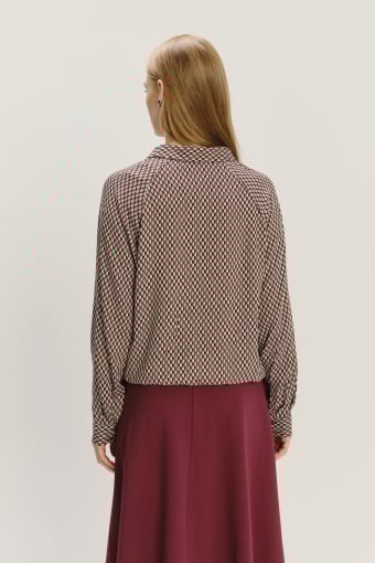 Wiskozowa bluzka z printem Wiskozowa bluzka z printem