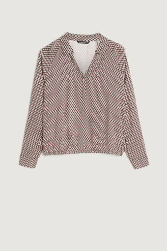 Wiskozowa bluzka z printem Wiskozowa bluzka z printem