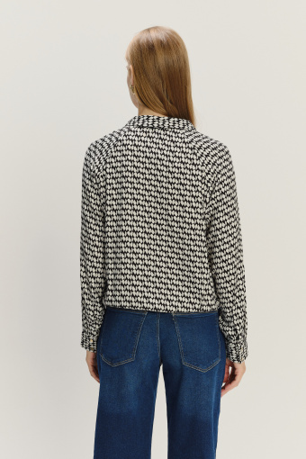 Wiskozowa bluzka z efektownym printem Wiskozowa bluzka z efektownym printem