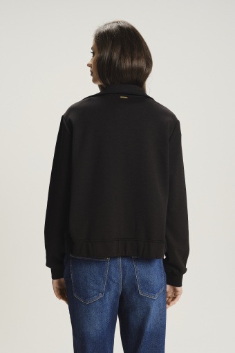 Czarna bluza z zamkiem Czarna bluza z zamkiem