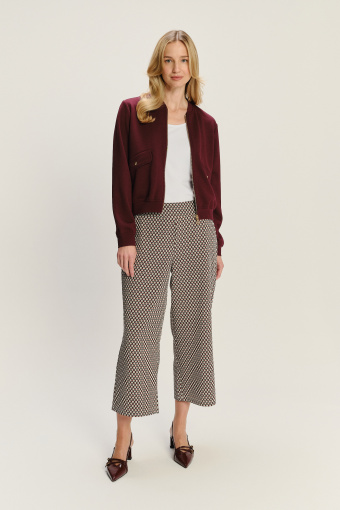 Casualowa bluza w kolorze bordowym 