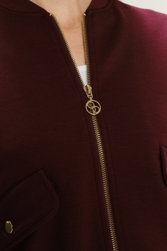 Casualowa bluza w kolorze bordowym 