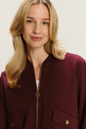 Casualowa bluza w kolorze bordowym 