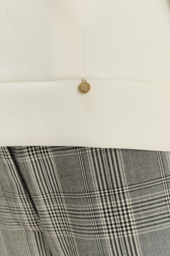 Bluza w kolorze złamanej bieli rękaw 3/4