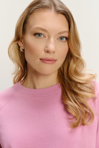 Jasnofioletowa bluza basic 