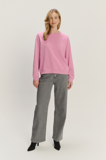 Jasnofioletowa bluza basic 