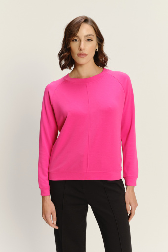 Bluza z długim rękawem intensywny róż