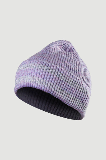 Czapka beanie z połyskującymi paskami