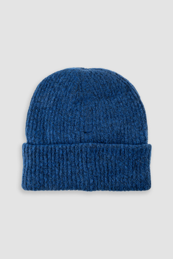 Ciemnoniebieska czapka w stylu casual