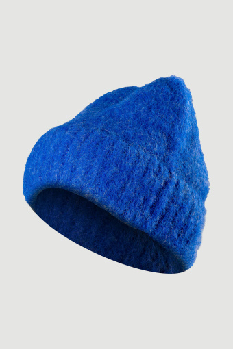 Czapka beanie niebieska