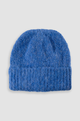 Czapka beanie niebieska