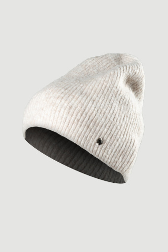 Uniwersalna kremowa czapka beanie