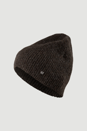 Czapka beanie w kolorze ciemnej czekolady