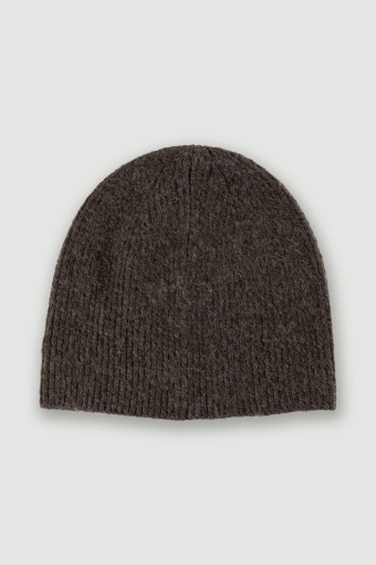 Czapka beanie w kolorze ciemnej czekolady