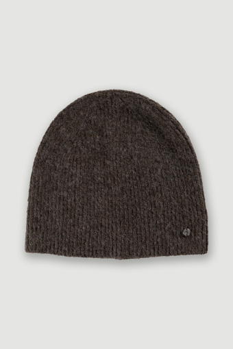 Czapka beanie w kolorze ciemnej czekolady