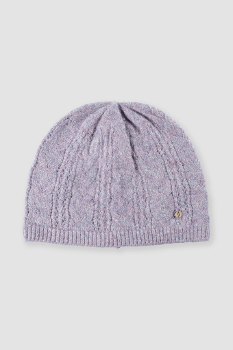 LIliowa czapka ze strukturą