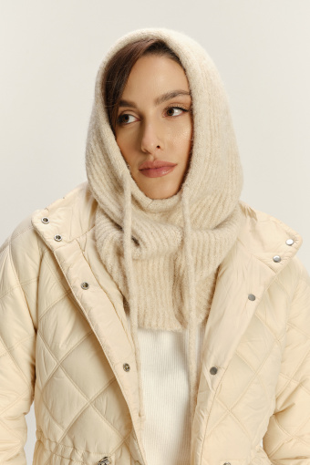 Dzianinowa kominiarka z wełną  Dzianinowa kominiarka z wełną