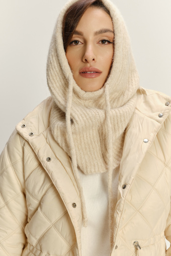 Dzianinowa kominiarka z wełną  Dzianinowa kominiarka z wełną