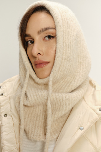 Dzianinowa kominiarka z wełną  Dzianinowa kominiarka z wełną