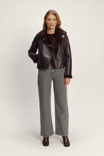 Brązowa kurtka z kożuchem 