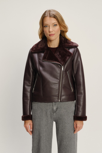 Brązowa kurtka z kożuchem 