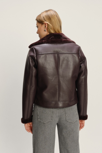 Brązowa kurtka z kożuchem 