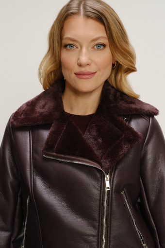 Brązowa kurtka z kożuchem 