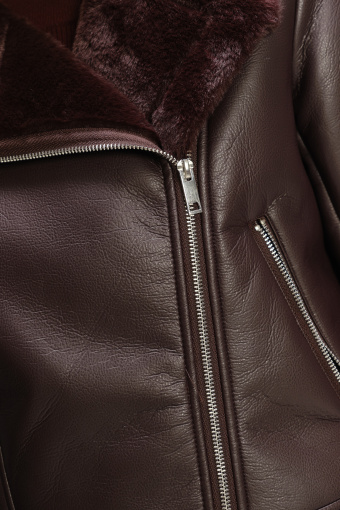 Brązowa kurtka z kożuchem 