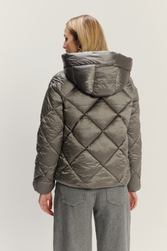 Krótka szara kurtka 