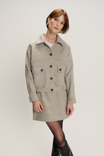 Stylowa  żakardowa kurtka